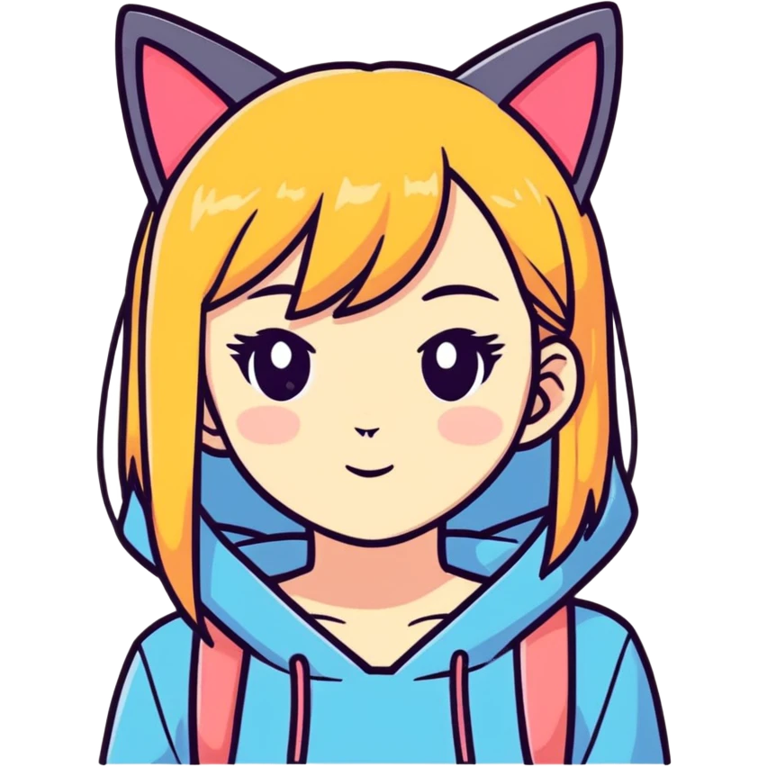 girl with cat ears emoji