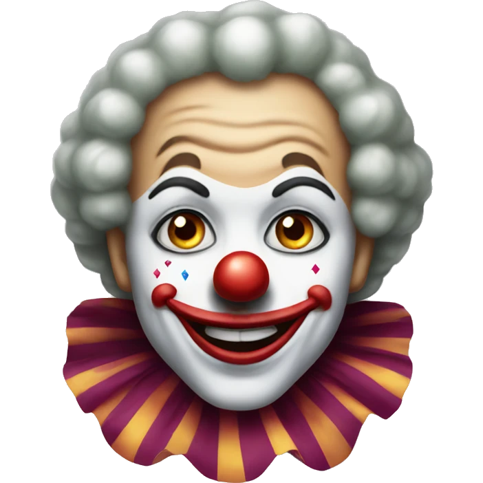 a clown with diamond emoji