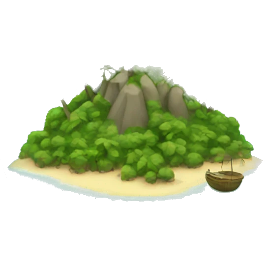 Tropical island  emoji