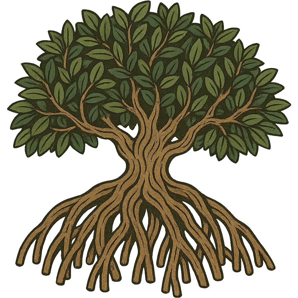 mangrove tree, without background, only the tree emoji