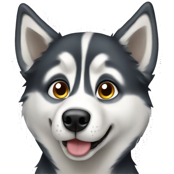 dog husky emoji