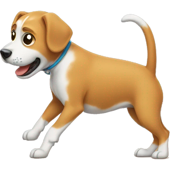 Dog twerking emoji