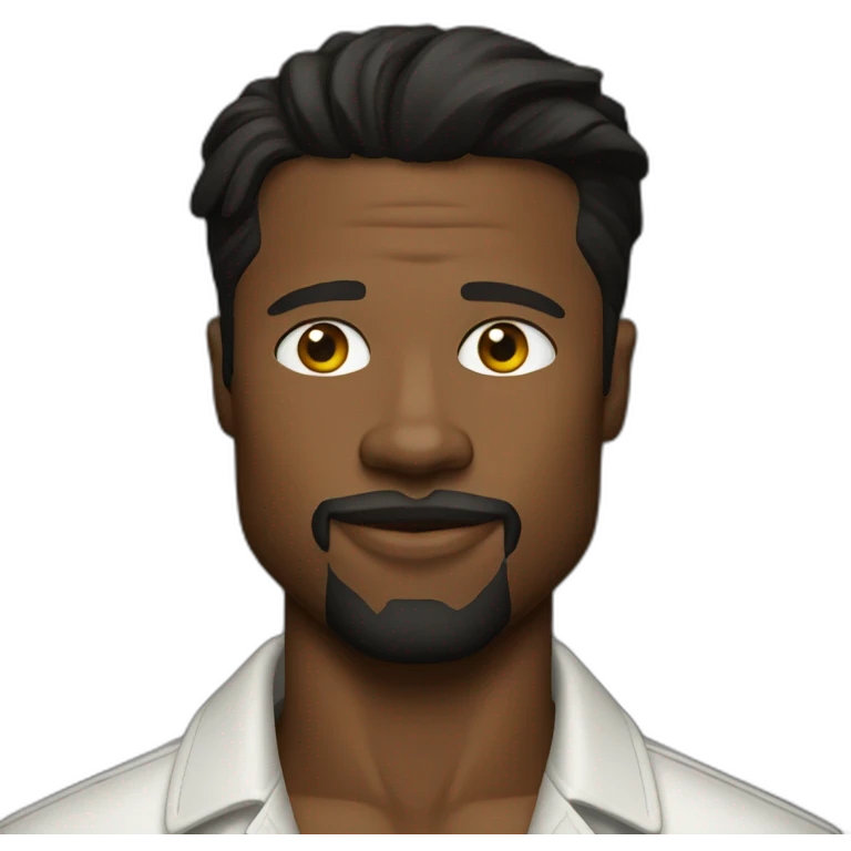 Brad pitt as black guy emoji