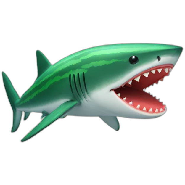 Watermelon Shark emoji