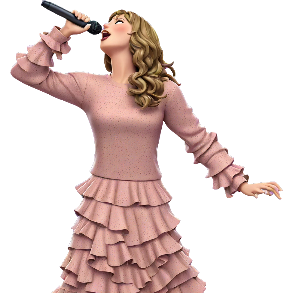 singing girl with microphone emoji