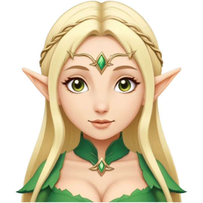blond woman elf huge boobs emoji