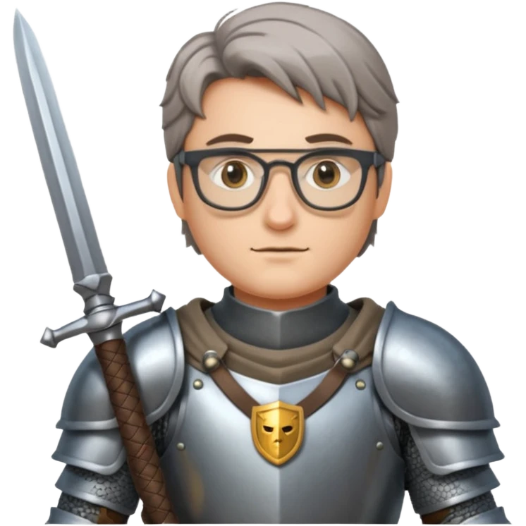 knight with glasses emoji