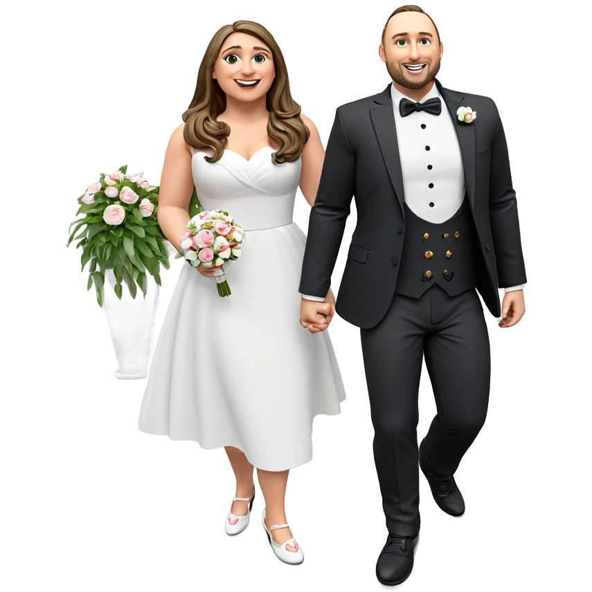 wedding bliss with lovebirds emoji