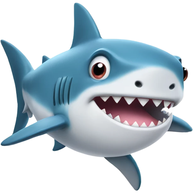 Cute baby shark emoji