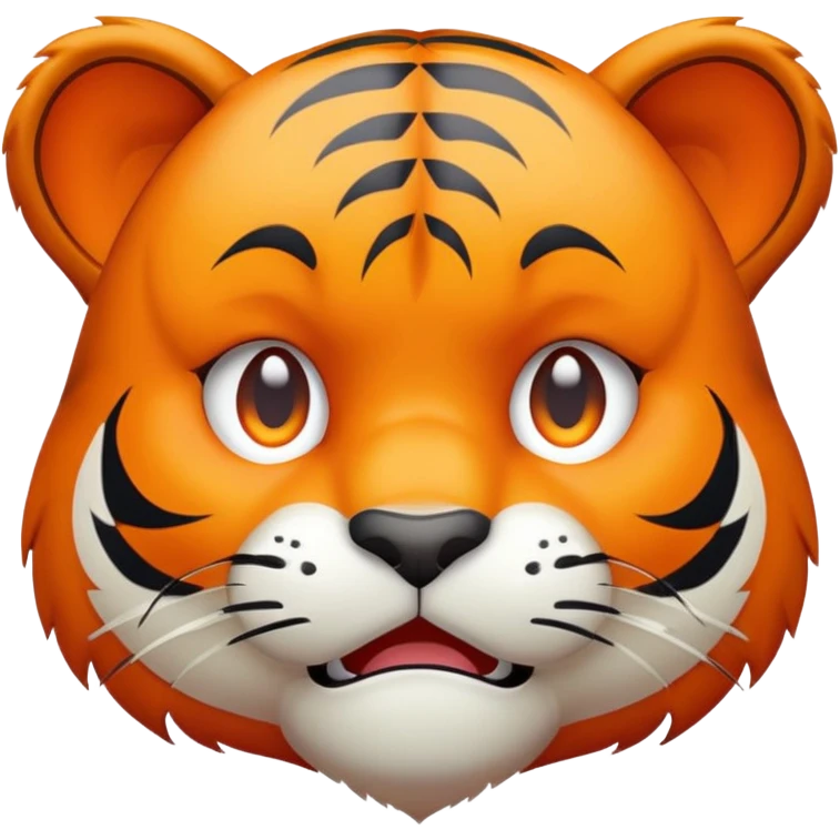 crying sad tiger face for Twitch emote emoji