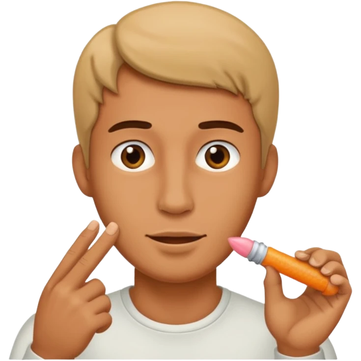 Penis with a man stroking it emoji