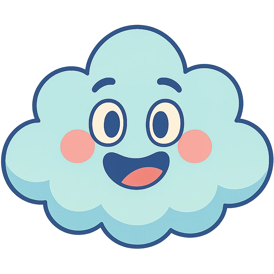 happy cloud emoji