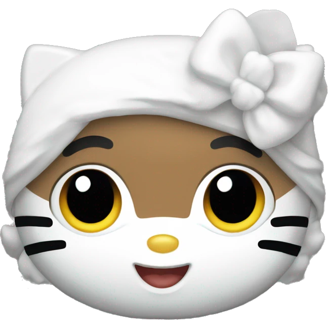 White Hello kitty emoji