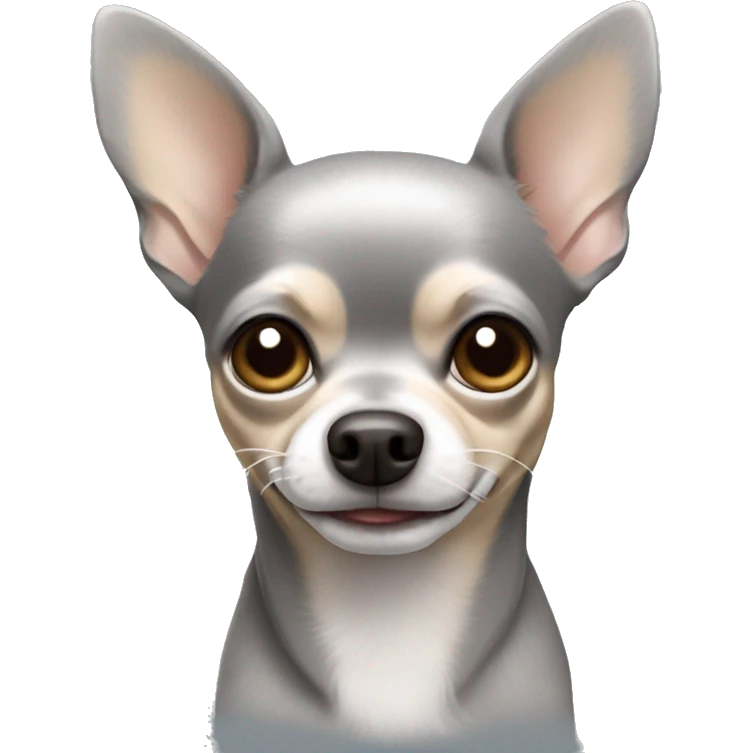 Grey hair chihuahua dog  emoji