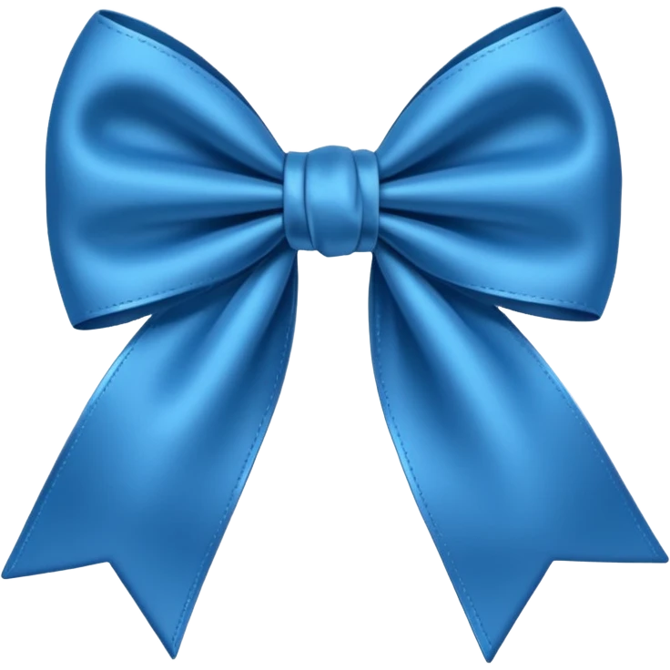 Laço azul  emoji