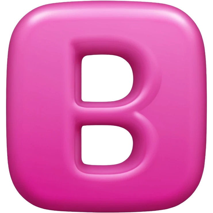 mix color pinks letter p emoji