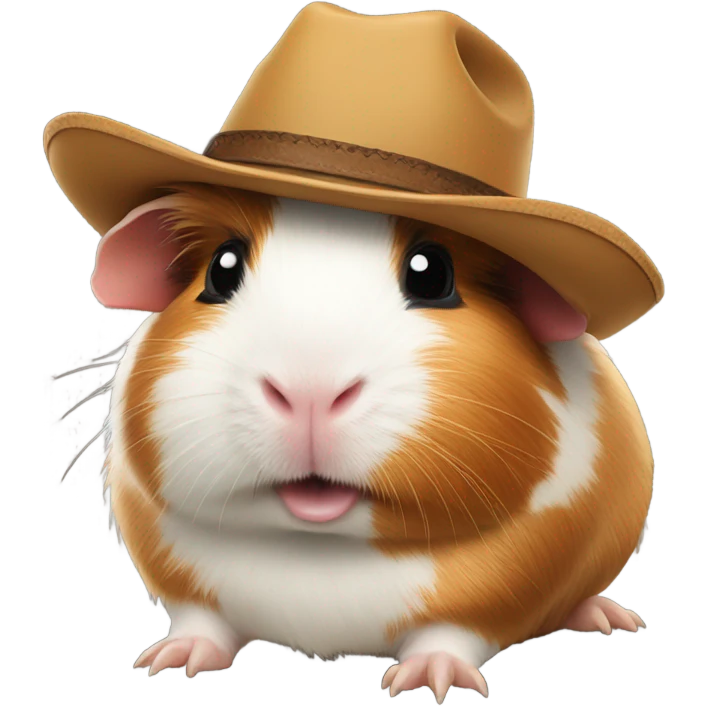 guinea pig with cowboy hat  emoji