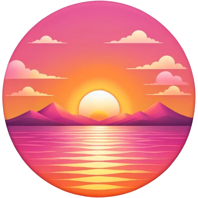 Summer sunset aesthetic  emoji