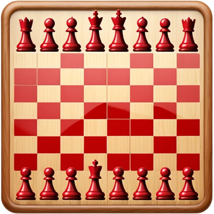 Red chess board emoji