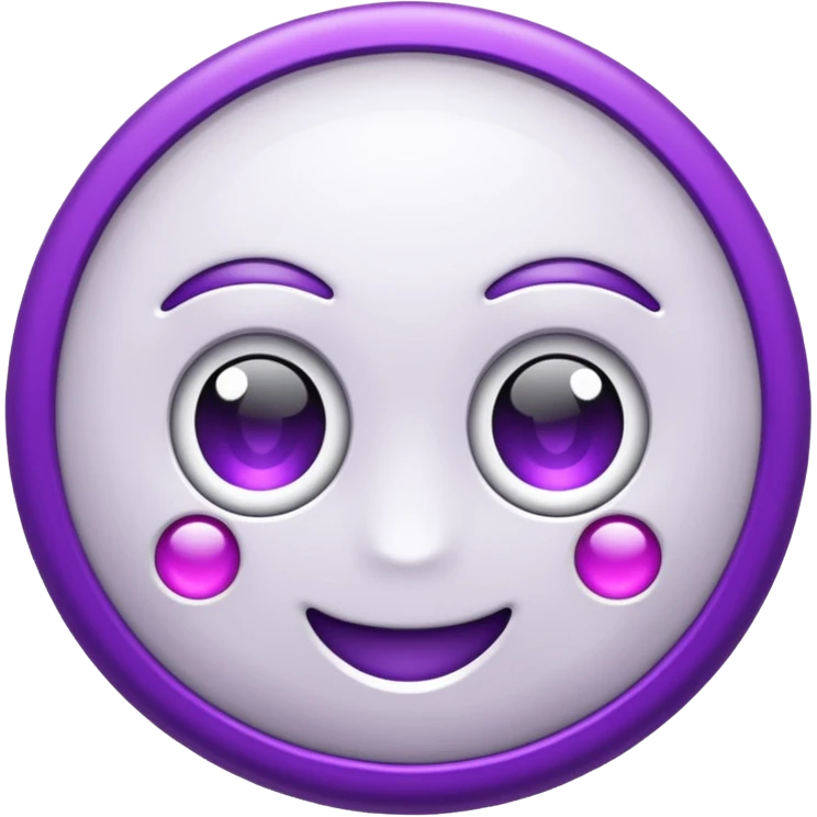 anel branco e roxo emoji