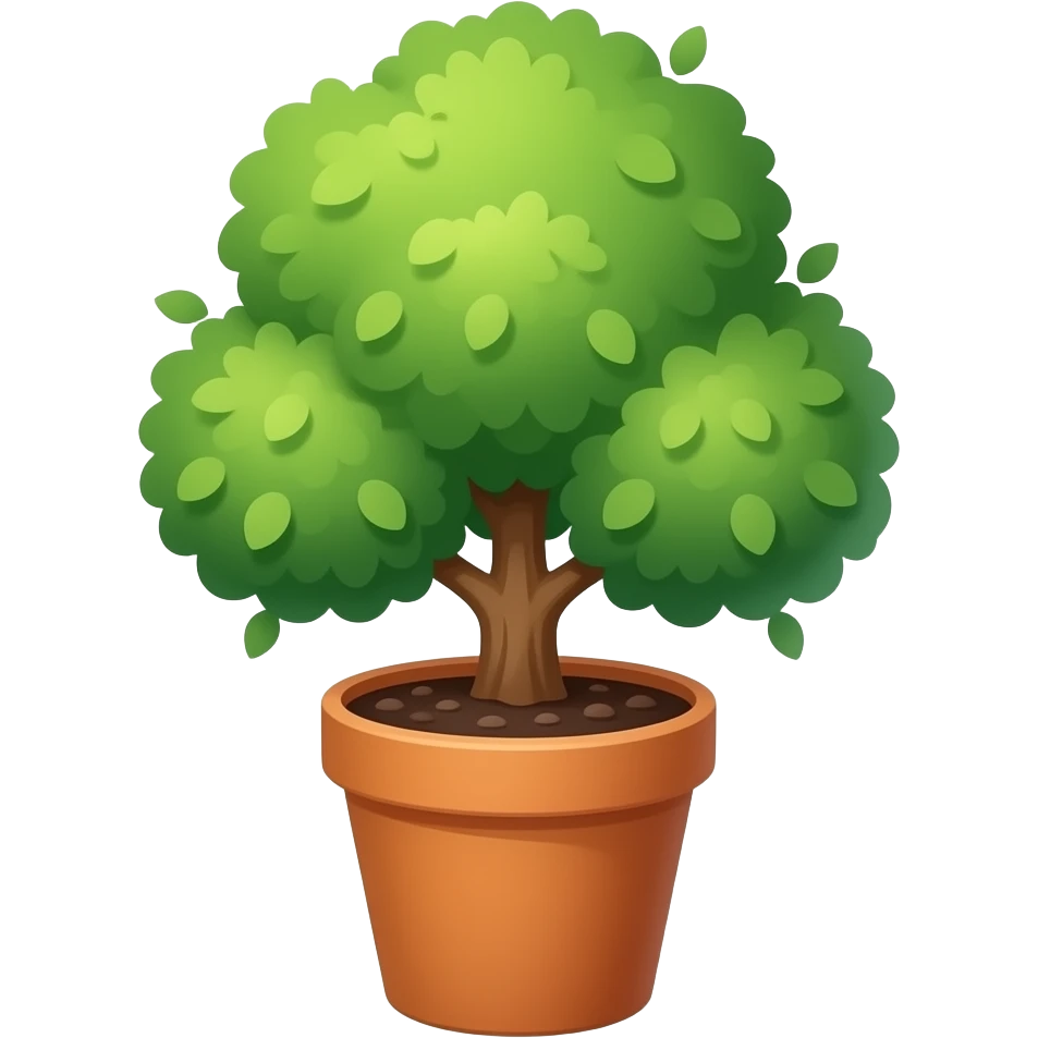 tree in pot emoji