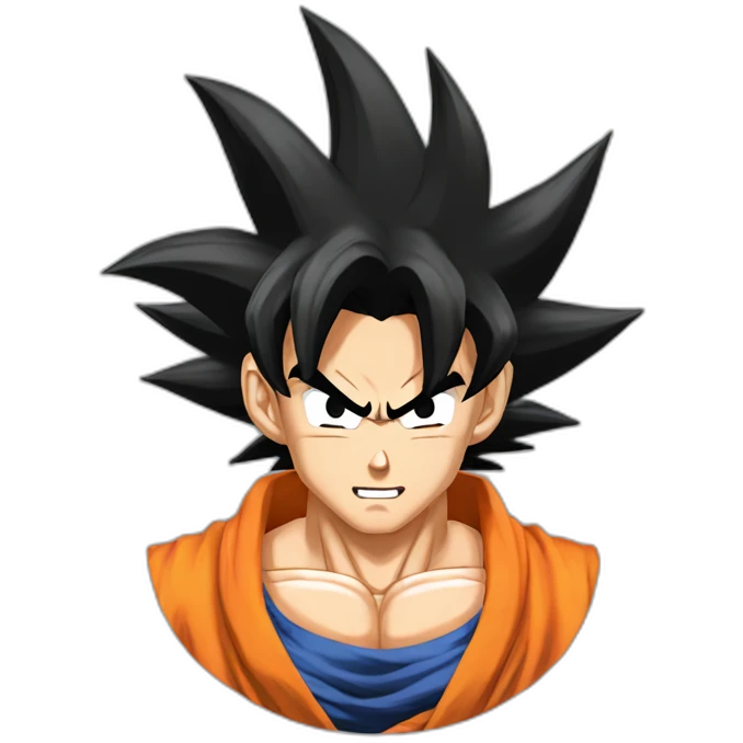 head of goku ssj emoji