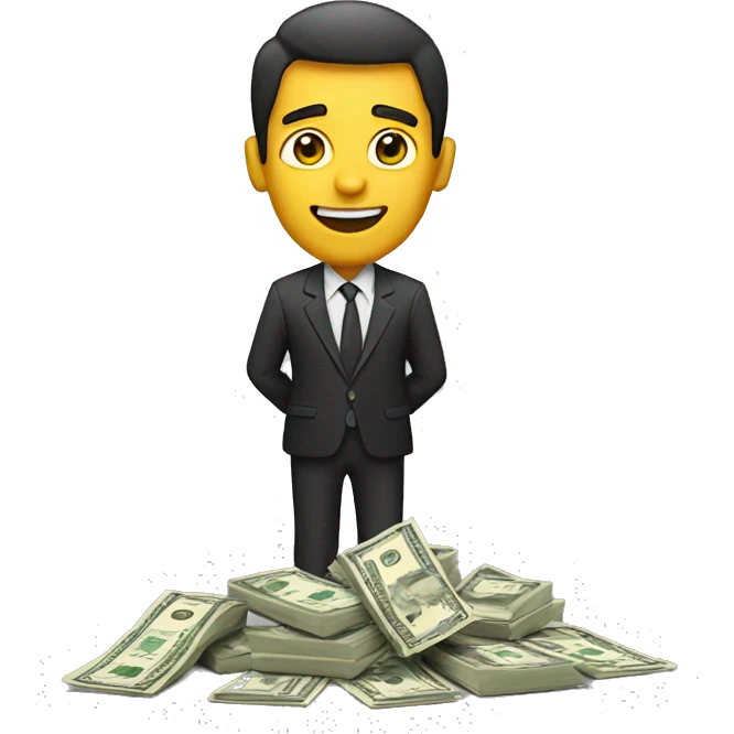 guy getting money emoji