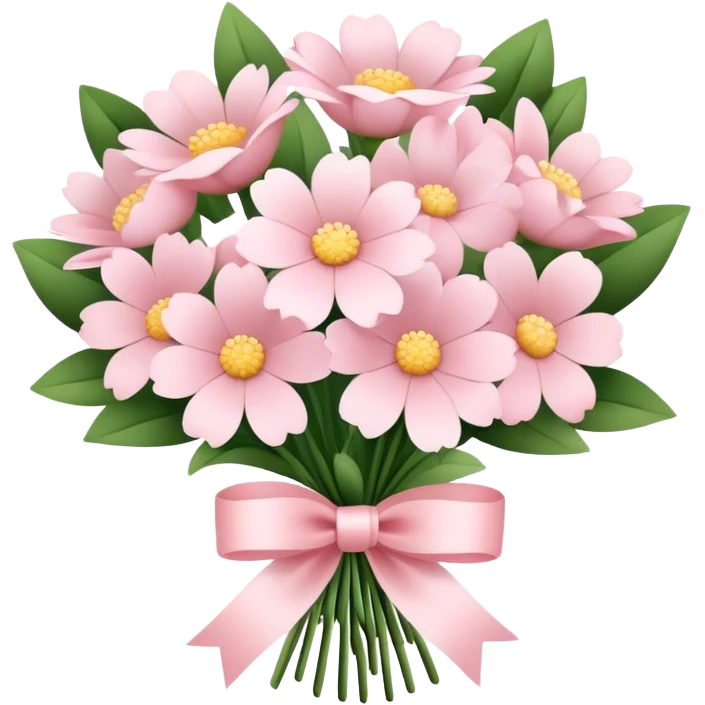 pale pink flower bouquet  emoji