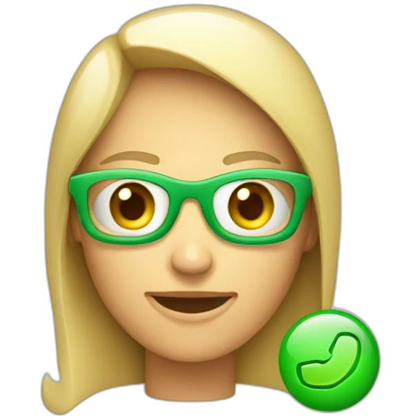 iphone-with-green-checkmark-on-screen-facetime-incoming-call emoji