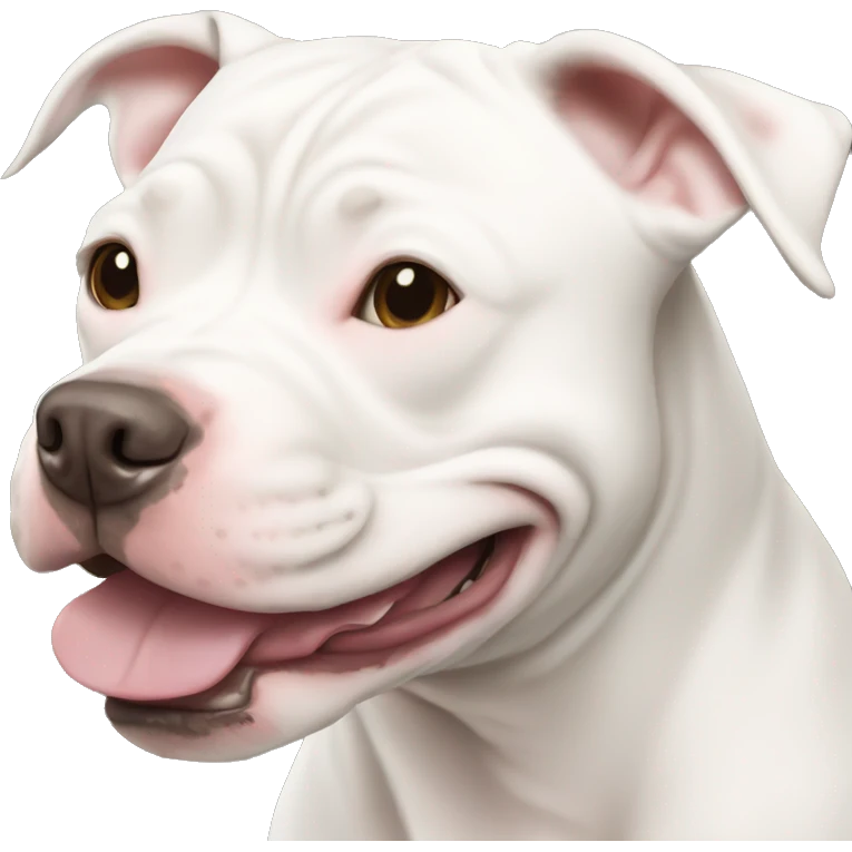smiling white pit bull emoji