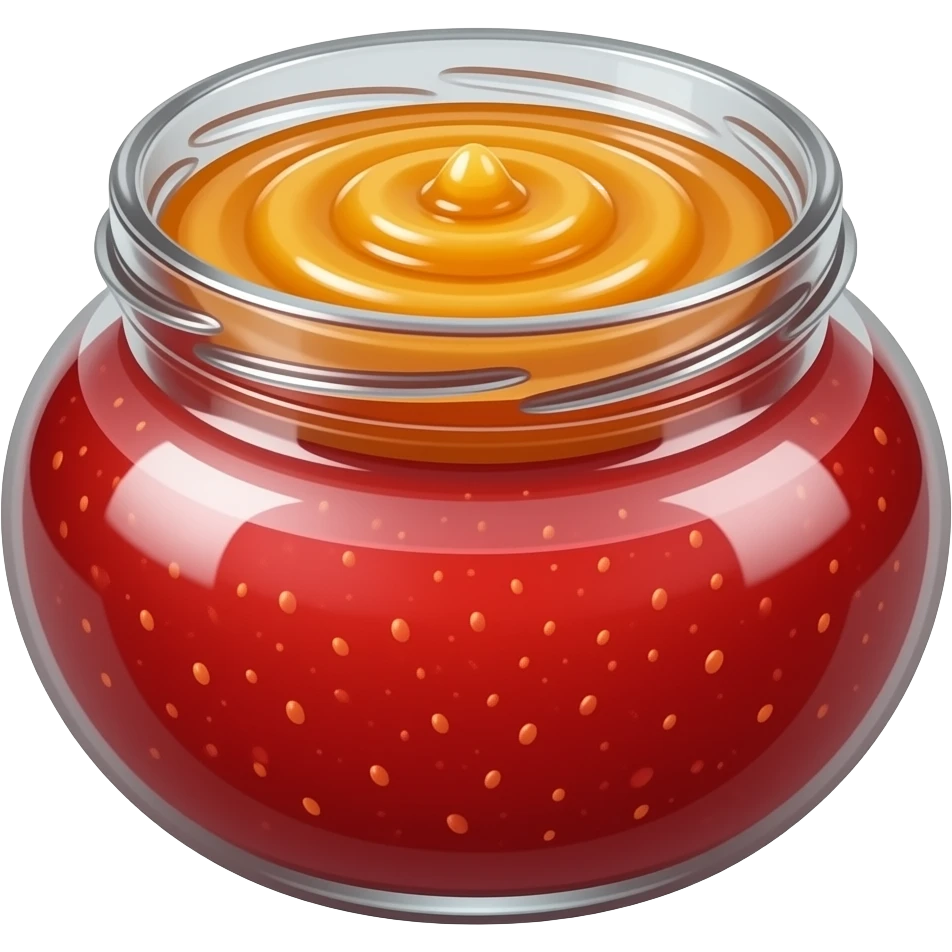 Strawberry jam no words emoji