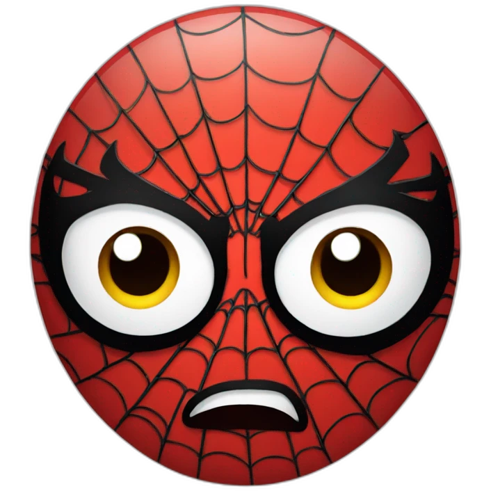 spiderman face emoji