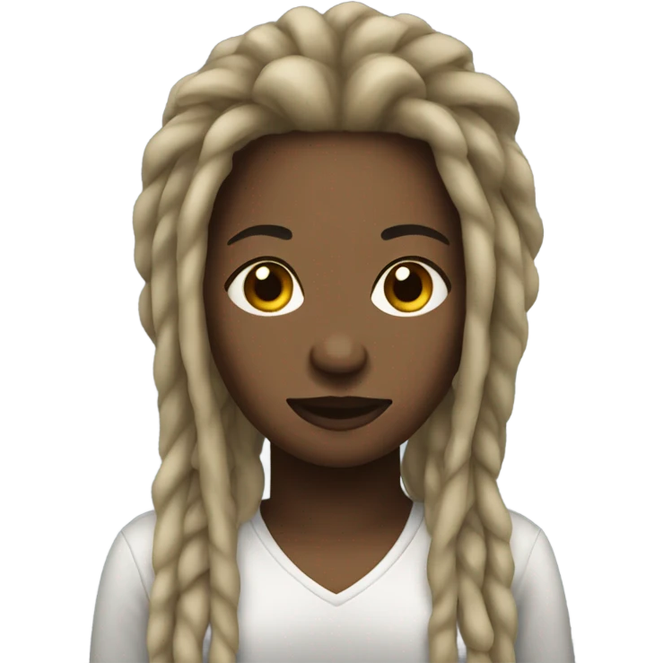 Black lesbian with dreadlocks emoji