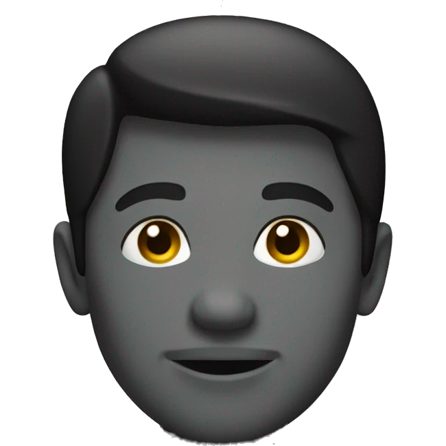  M in black colour emoji
