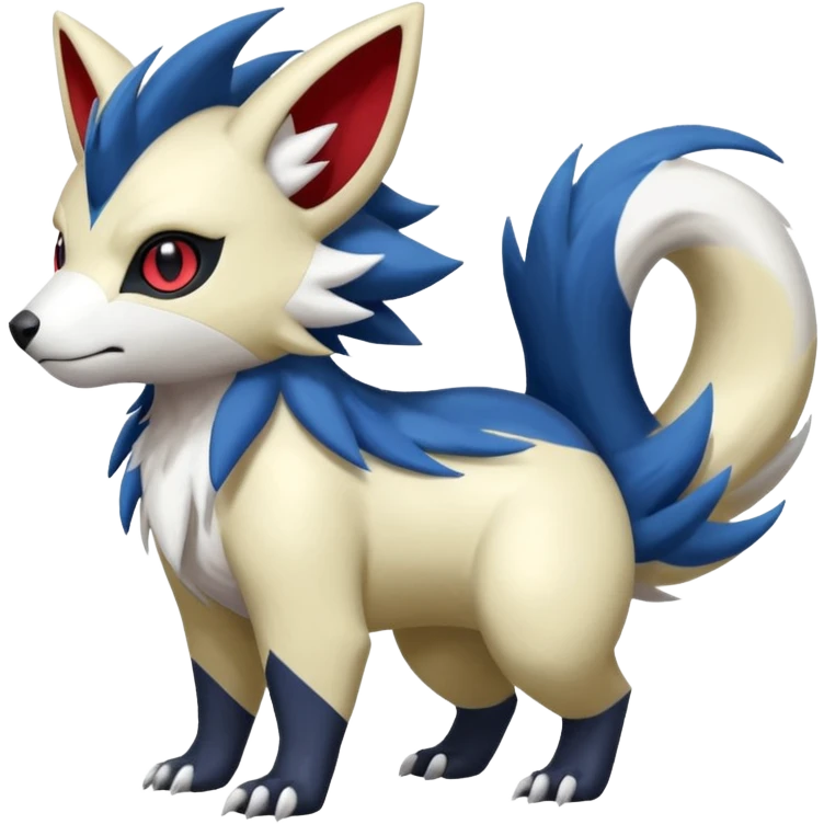 Electrike-Manectric-Absol-Zorua-Furret-Zangoose-fusion-animal-Fakémon-hybrid-creature  emoji