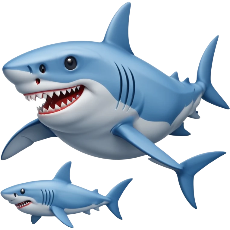Shark with blue jordans  emoji