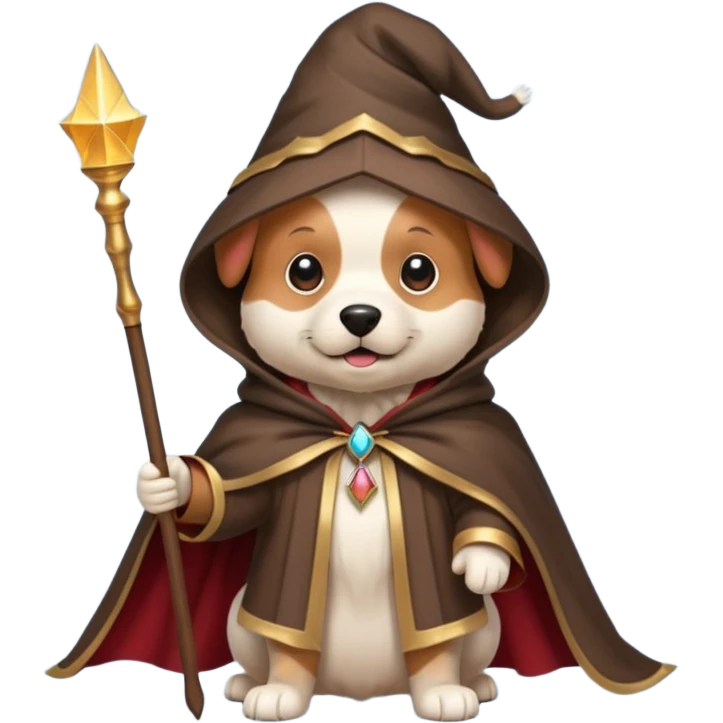 Dog wizard emoji