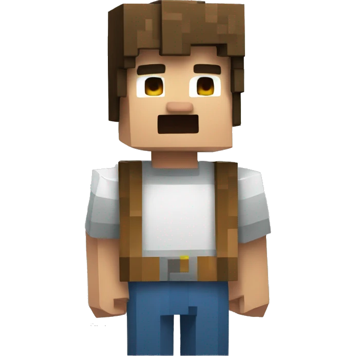 Crazy Minecraft guy emoji