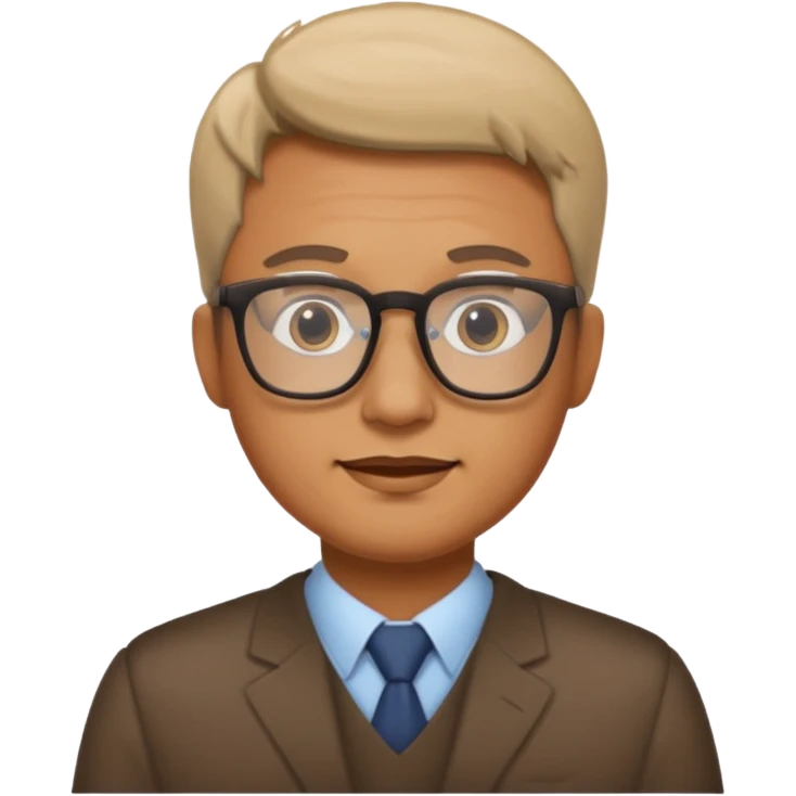 Man with glasses emoji