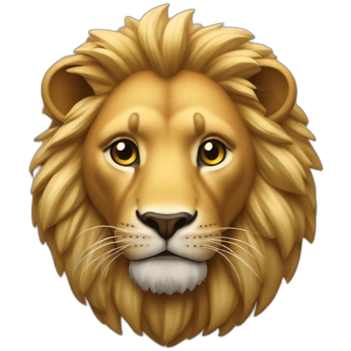 Une fourmie sur un lion emoji