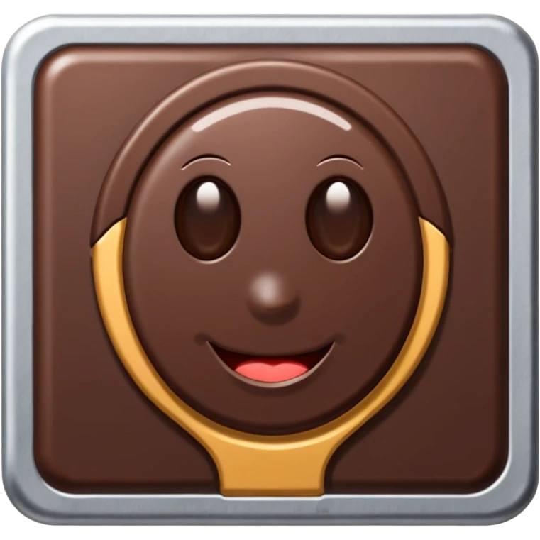 une tablette de chocolat emballé dans de l'aluminium emoji