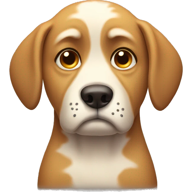 Sad dog emoji