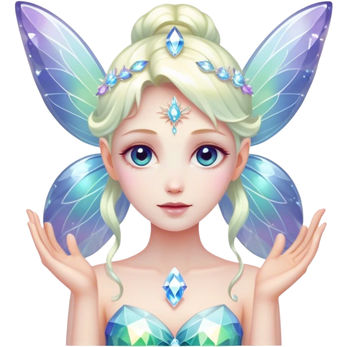 Fairy with crystals emoji