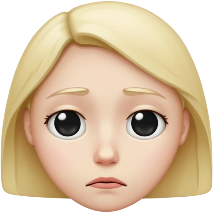 Sad face emoji