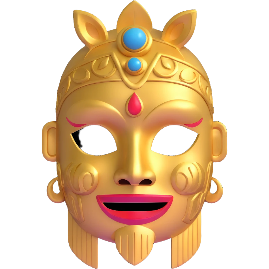 Chimu gold ceremonial mask emoji