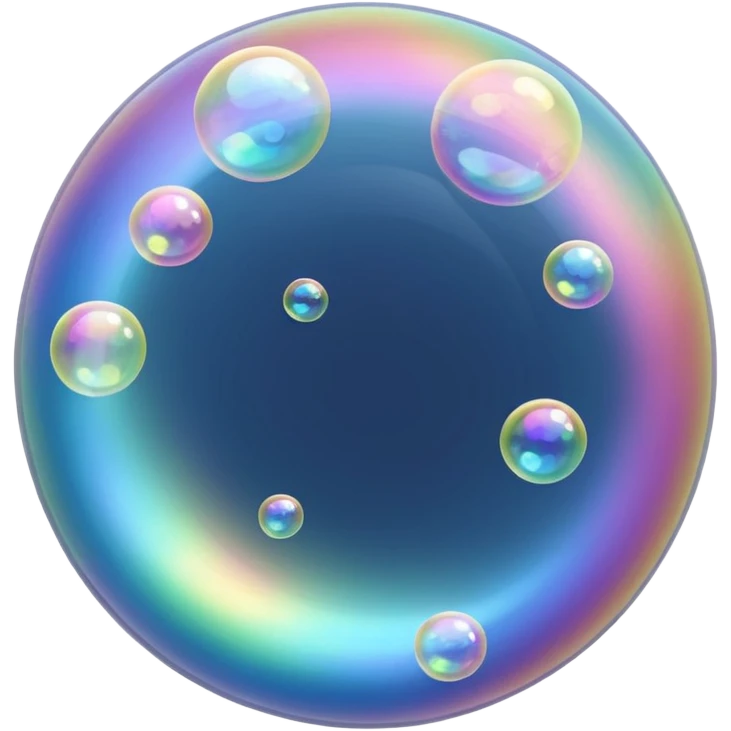 soap bubbles flowing emoji