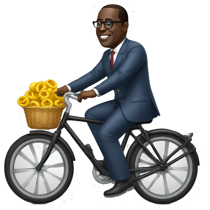 Macky Sall sur un velo emoji