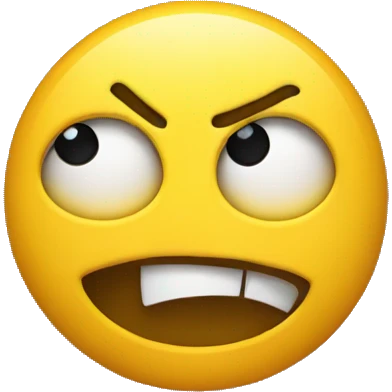 Scared face yellow emoji circle emoji