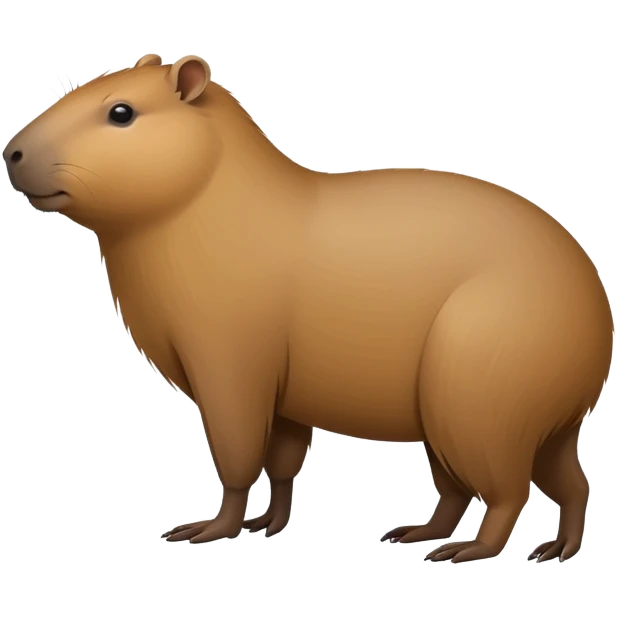 capibara de lado cuerpo entero  emoji