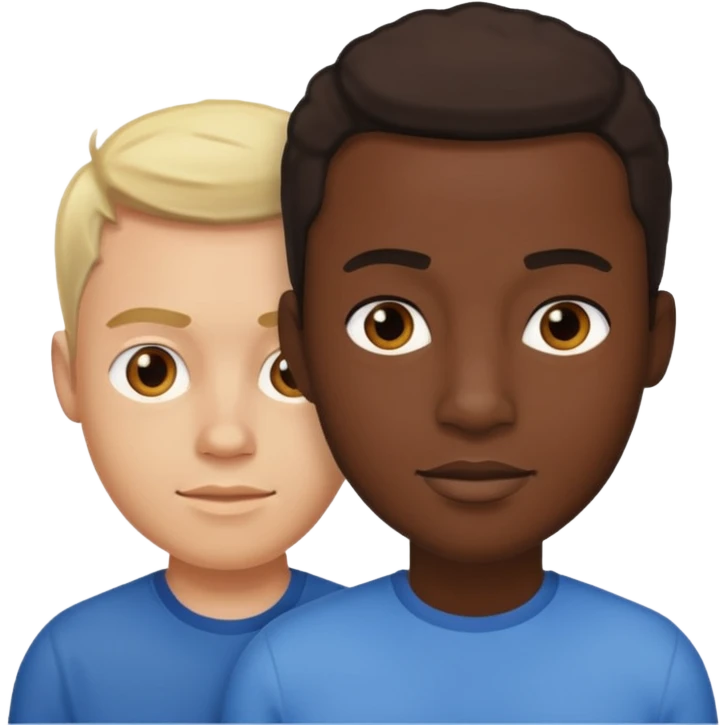 black male and white male sex emoji
